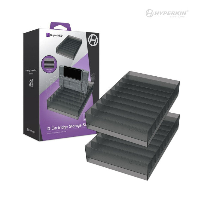 10-Cartridge Storage Stand (2 Pack) For SNES