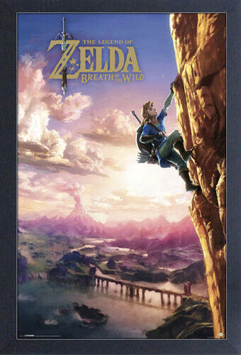 LOZ BOTW Links Climb Framed